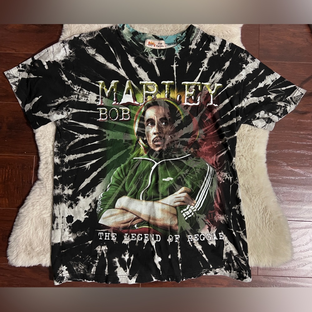 BOB MARLEY vintage retro tie dye t-shirt